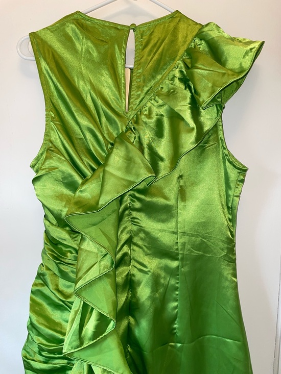 Chartreuse Maxi Ruffled Dress - Picture 4 of 7